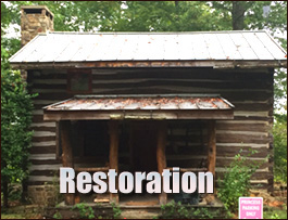 Historic Log Cabin Restoration  Canton, North Carolina