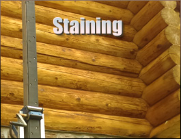  Canton, North Carolina Log Home Staining